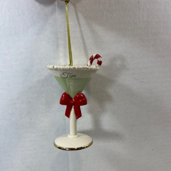 Lenox Holiday Lenox Forever Friends Martini Glass Personalized Tim